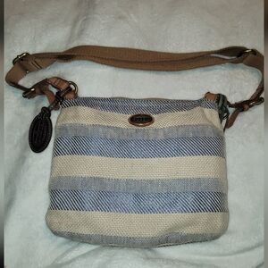 Fossil light blue and Cream Women's Bag